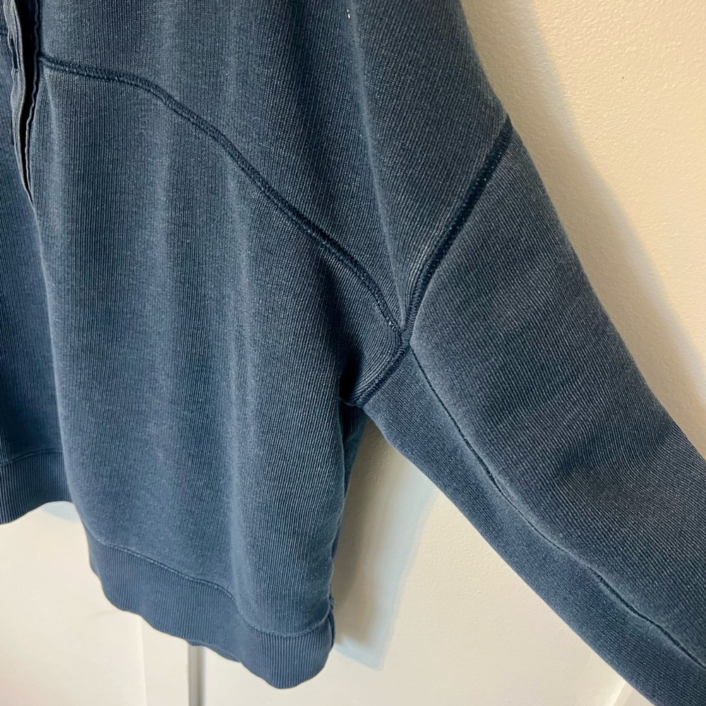 American Eagle Button-Front Navy Pullover Sweatsh… - image 5